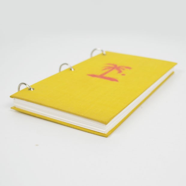 Ringbuch Auto / Palme / Gelb