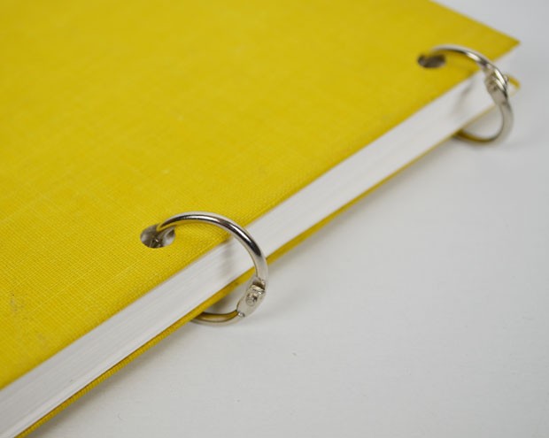 Ringbuch Auto / Palme / Gelb