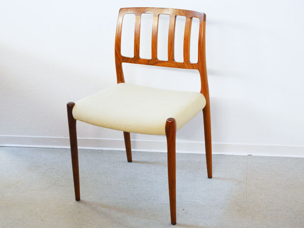 4er-Set Stühle / Modell 83 von N. Møller, DK