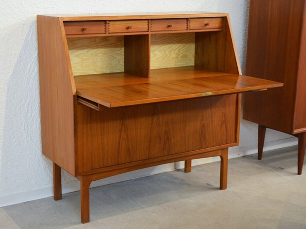 Sekretär Teakholz von Bernhard Pedersen & Son, DK / H 103cm x B 105cm x T 43cm