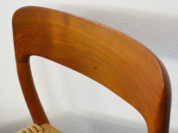 4er-Set Teakholzstühle / Modell 75 von N.Møller, DK