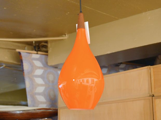 Deckenleuchte Glas / Teak / M. Bang für Holmegaard