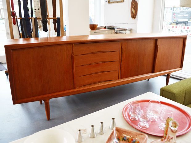 Teakholz Sideboard von Axel Christensen (ACO) Dänemark, 60er Jahre, 240cm