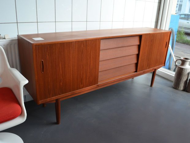 Sideboard Modell Trio / Teak / Nils Jonsson für Hugo Troeds, Schweden, 1950