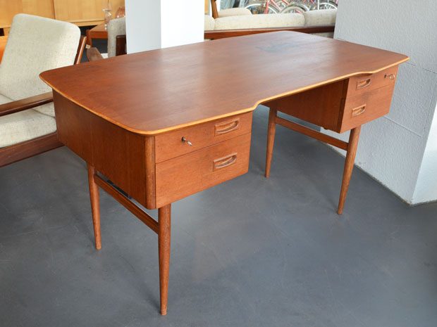 Schreibtisch Teak / 50er