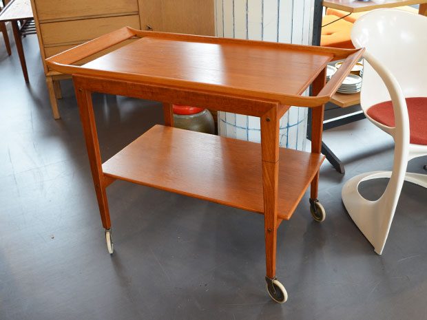 Servierwagen Teakholz / Tablett abnehmbar