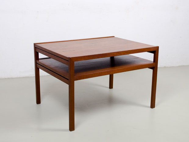 Ausziehbarer Teak Couchtisch von Wilhelm Renz