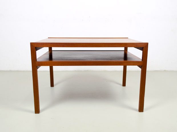Ausziehbarer Teak Couchtisch von Wilhelm Renz