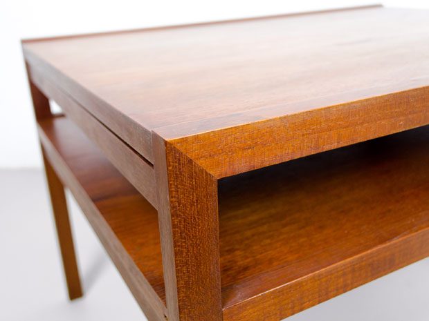 Ausziehbarer Teak Couchtisch von Wilhelm Renz