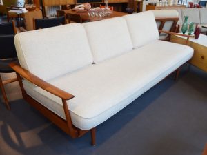 Couch / Daybed Walter Knoll / Teakholz & Wolle