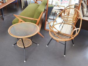 Set Rattanstuhl & Tisch