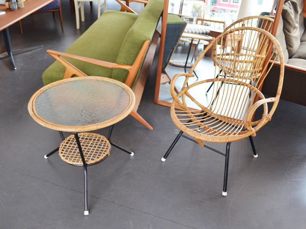 Set Rattanstuhl & Tisch
