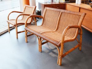 Sessel und Zweisitzer von ARCO / Bambus & Rattan