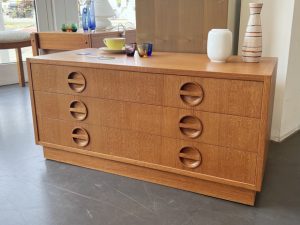 Teak Kommode mit 3 Schubladen