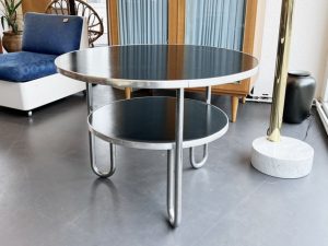 Bauhaus Stahlrohr Schlaufentisch / Kaffeetisch von Mauser Werke GmbH Waldeck