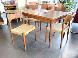 4 Stühle aus Teak & Papercord von Arne Hovmand Olsen für Mogens Kold