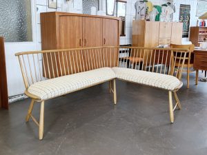 Bank / Eckbank aus Buche von Arno Lambrecht für WK / WKS Möbel