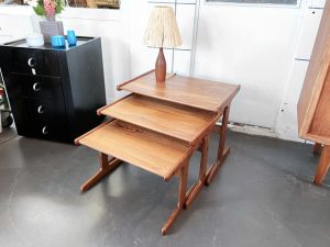 3er Set Satztische / Beistelltische aus Teakholz, Holstebro Møbelfabrik