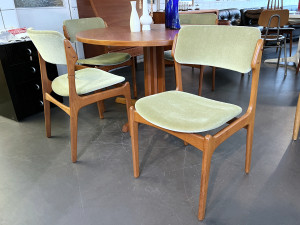 4er Set Teak Stühle Model 49 von Erik Buch für OD Møbler