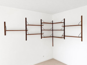 Teak Regalsystem / Eckregal »Royal System« von Poul Cadovius für Cado / Design 1948