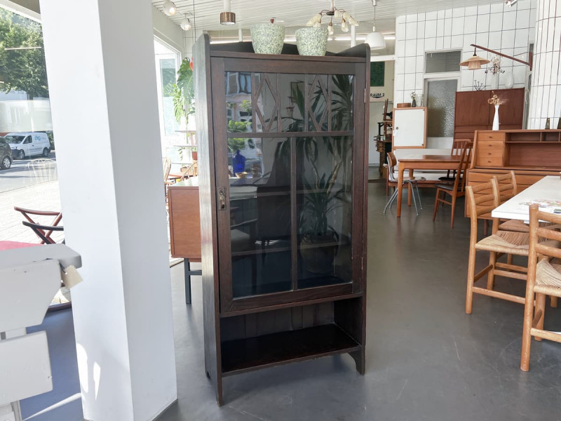 Jugendstil Vitrine Eiche