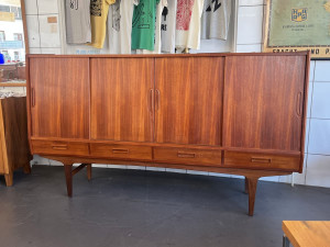 Teak Highboard von Børge Dam, Denmark