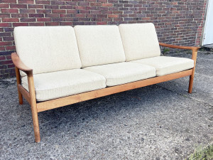 Dänisches Teak Sofa / 3-Sitzer