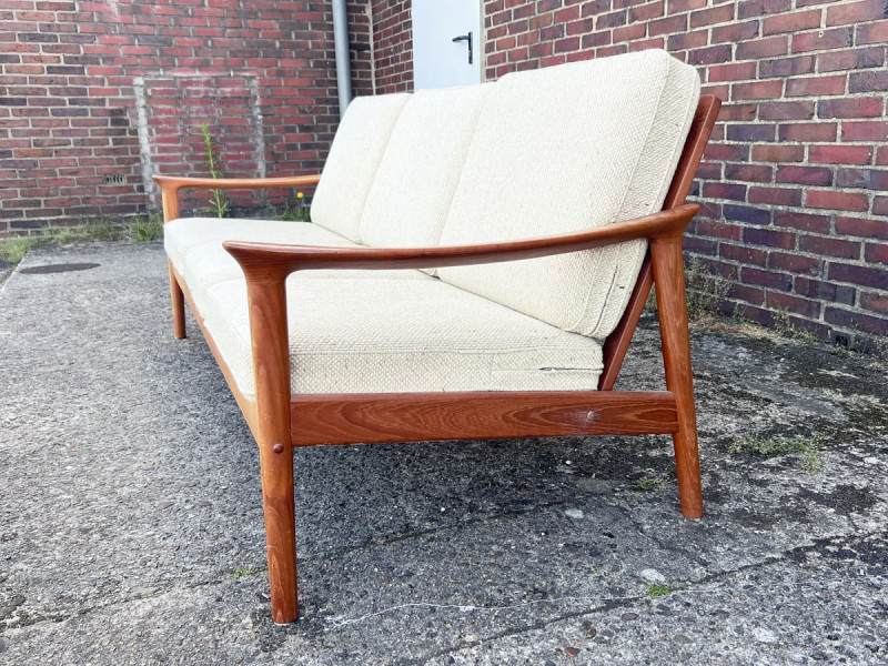 Dänisches Teak Sofa / 3-Sitzer
