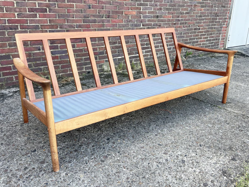 Dänisches Teak Sofa / 3-Sitzer