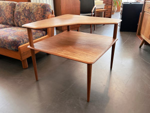 Teak Couchtisch / Ecktisch aus Massivholz von P. Hvidt & O. Mølgaard-Nielsen für France & Son, Denmark
