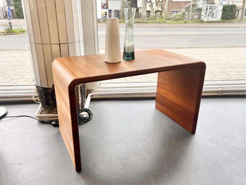 dänischer Teak Massivholz Couchtisch / Beistelltisch, 70er Jahre