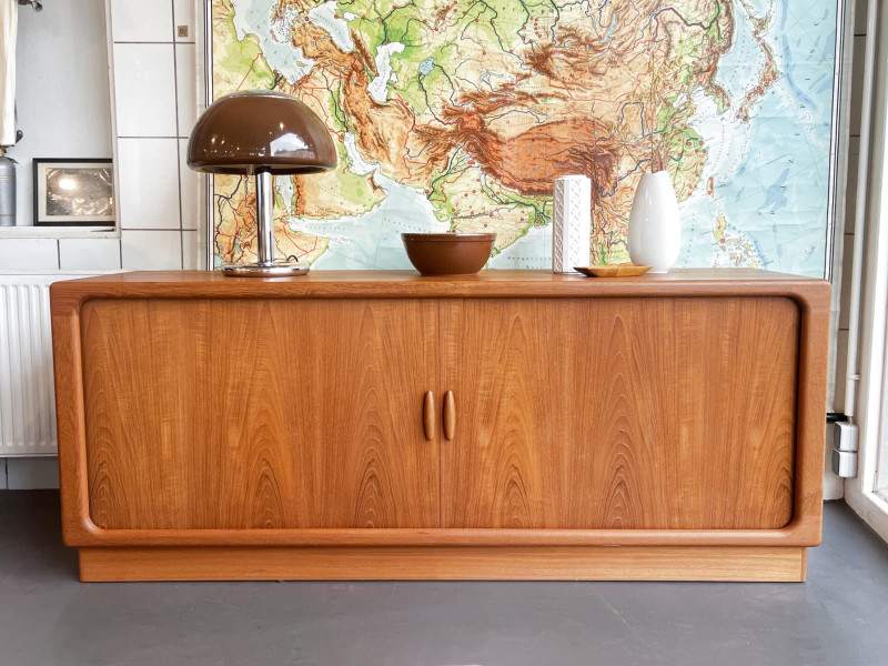 Teak Sideboard von Dyrlund mit Lamellentüren