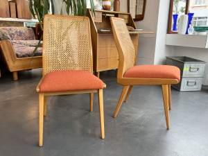 2 Habeo Stühle mit Akerblom Knick / Buche & Wiener Geflecht