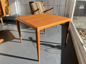 quadratischer Teak Couchtisch von H. W. Klein für Bramin, Denmark