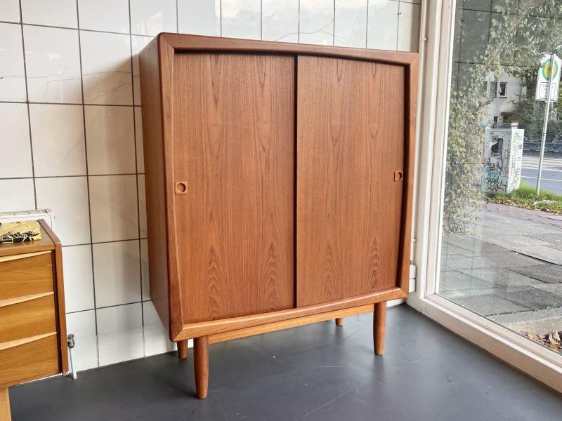 Teak Schrank / Highboard von K.L. Dansk Møbelfabrik
